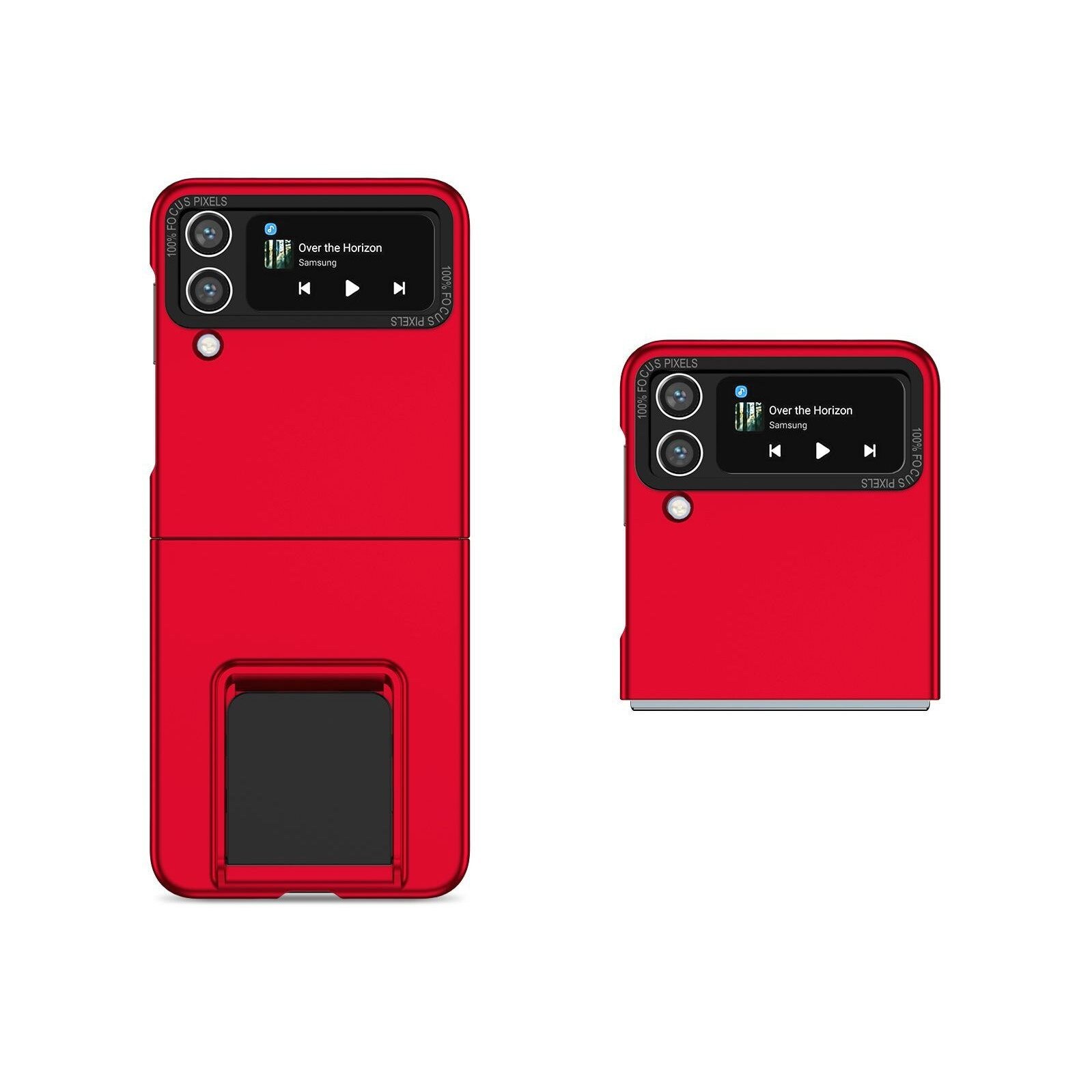 Husa de protectie Flippy, Pliere Tridimensionala, Multifunctionala, PC, pentru Samsung Galaxy Z Flip 4 / Z Flip 4 5G, Rosu