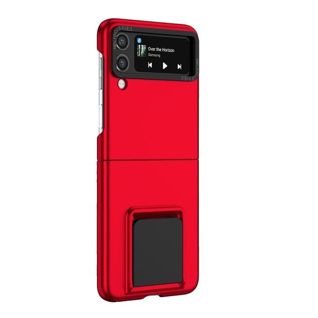 Husa de protectie Flippy, Pliere Tridimensionala, Multifunctionala, PC, pentru Samsung Galaxy Z Flip 4 / Z Flip 4 5G, Rosu
