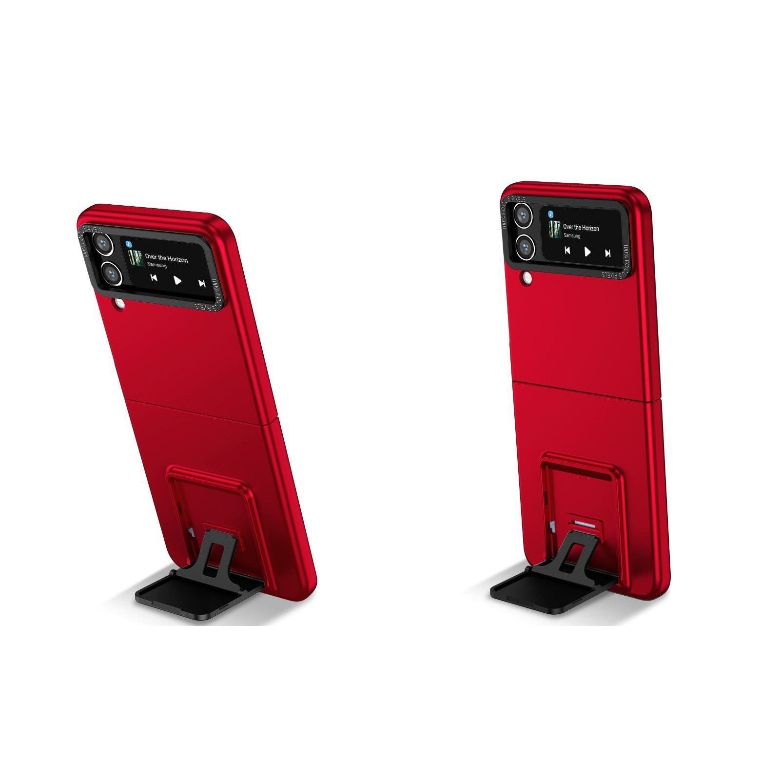 Husa de protectie Flippy, Pliere Tridimensionala, Multifunctionala, PC, pentru Samsung Galaxy Z Flip 4 / Z Flip 4 5G, Rosu