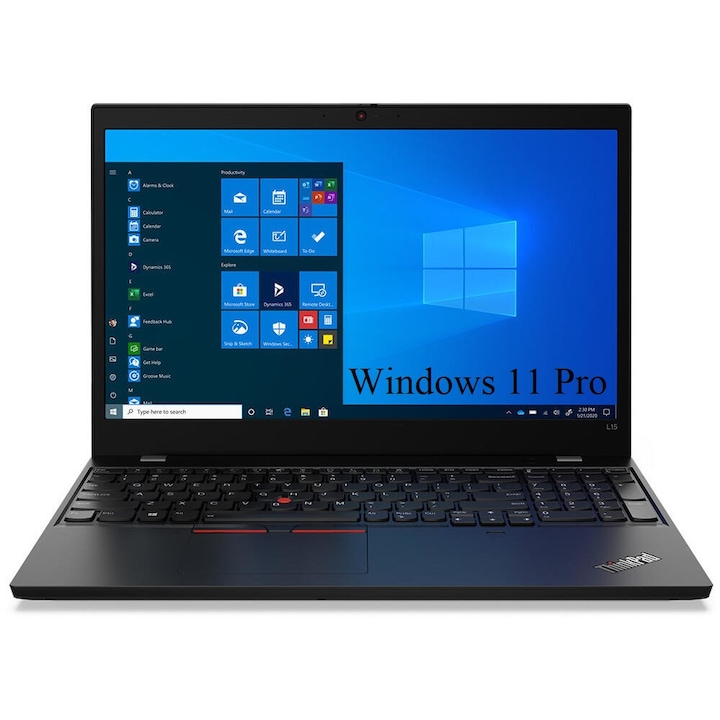 Laptop Lenovo ThinkPad L15 Gen 1 (AMD), 15.6" FHD IPS, AMD Ryzen 5 4500U 6-core, 16GB DDR4, 256GB SSD m2 PCIe, AMD Radeon Graphics, Windows 11 Pro, Black