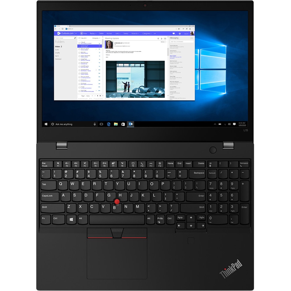 Laptop Lenovo ThinkPad L15 Gen 1 (AMD), 15.6" FHD IPS, AMD Ryzen 5 4500U 6-core, 16GB DDR4, 256GB SSD m2 PCIe, AMD Radeon Graphics, Windows 11 Pro, Black