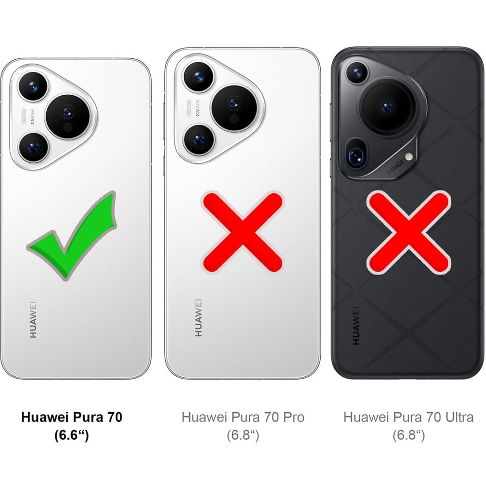 Husa de protectie, GUIXUAN, TPU, Compatibil cu HUAWEI Pura 70, Protectie Antisoc, Compatibil Incarcare Wireless, Transparent