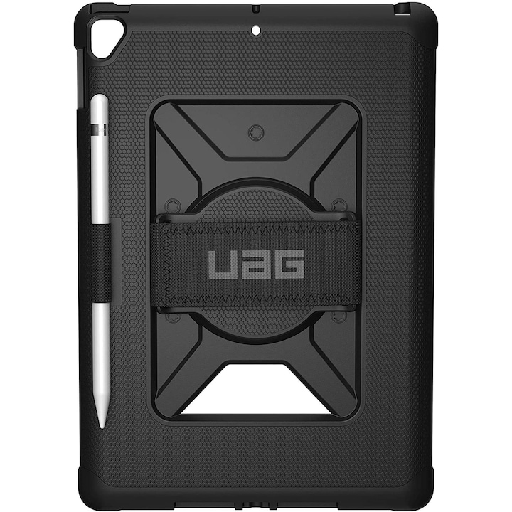 Carcasa Urban Armor Gear UAG Metropolis Hand Strap pentru iPad 8 2020/7 2019, Gen.10.2, Negru