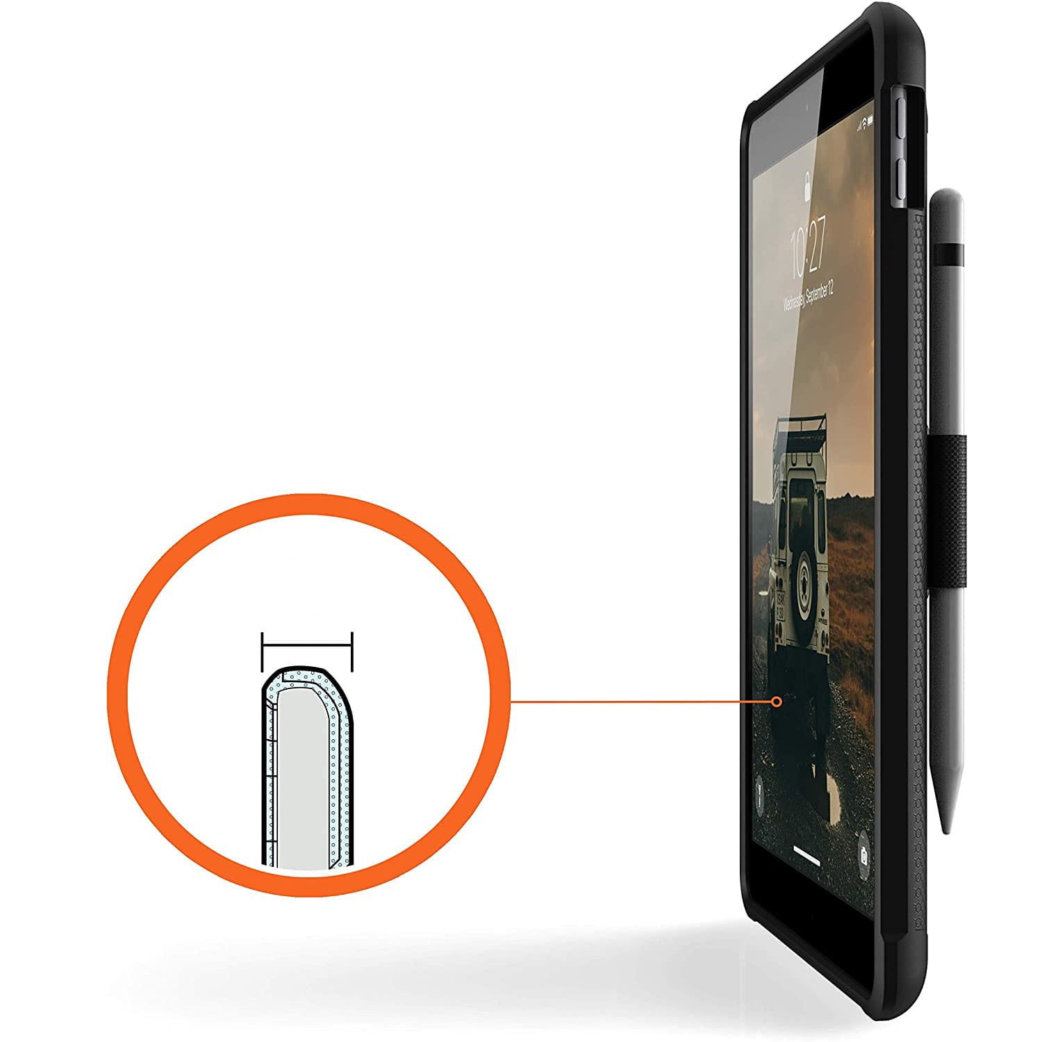 Carcasa Urban Armor Gear UAG Metropolis Hand Strap pentru iPad 8 2020/7 2019, Gen.10.2, Negru