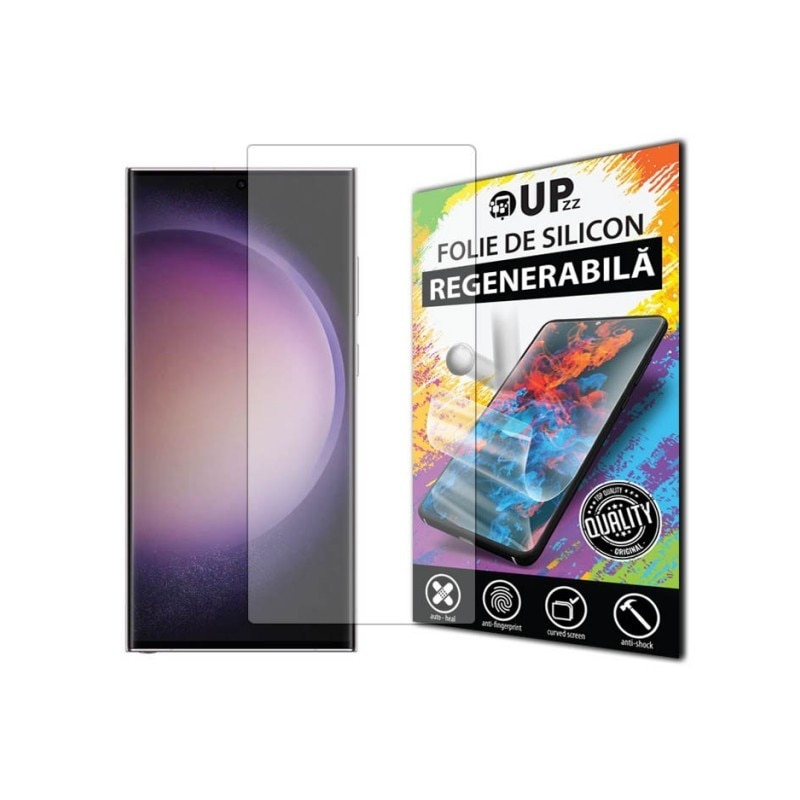 Folie Silicon Upzz Max, Compatibila Cu Xiaomi Redmi Note 13 Pro 5G, Regenerabila, Case Friendly