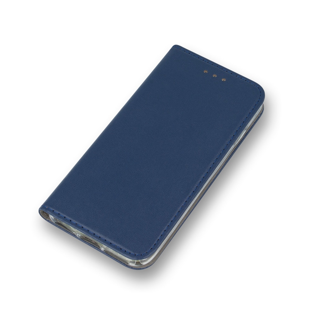 Husa Smart Magnetic Tip Carte Compatibila cu Xiaomi Redmi 13 4G / 5G Albastru