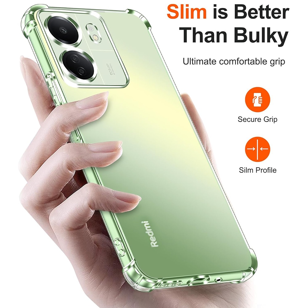 Husa protectie Mat-Tech compatibila cu Xiaomi Redmi 13C 4G / Poco C65, Protectie Camera, Colturi anti-soc, Decupaje Precise, Rezistenta la impact, Margini ridicate pentru protectia ecranului, Transparenta