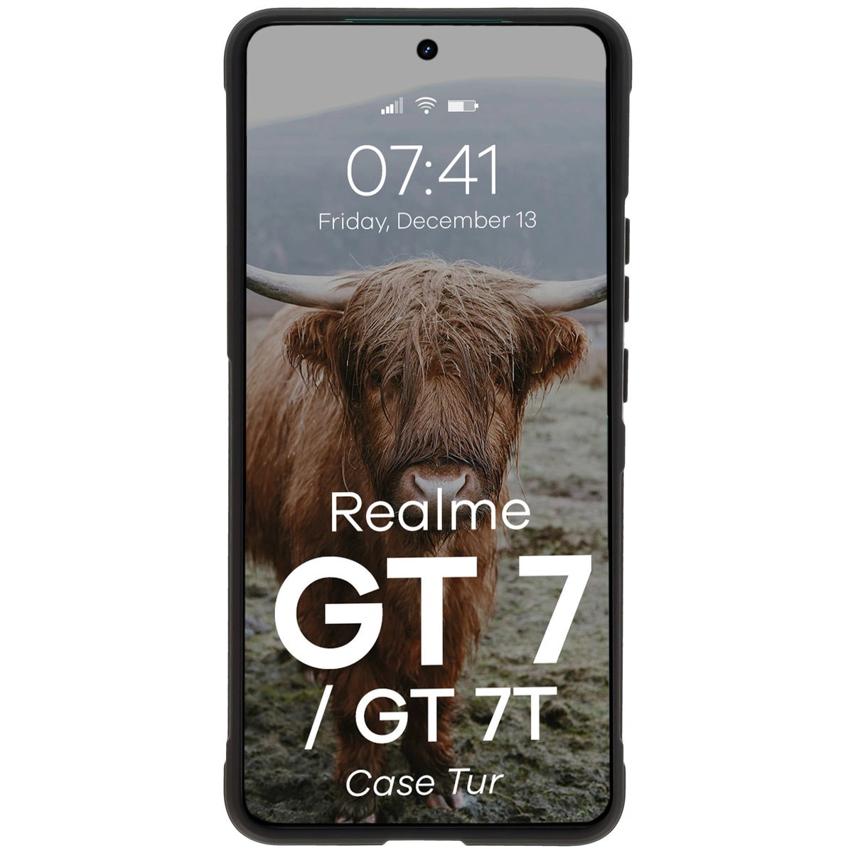 Husa Bizon Case Tur pentru Realme GT 7 / 7T, negru