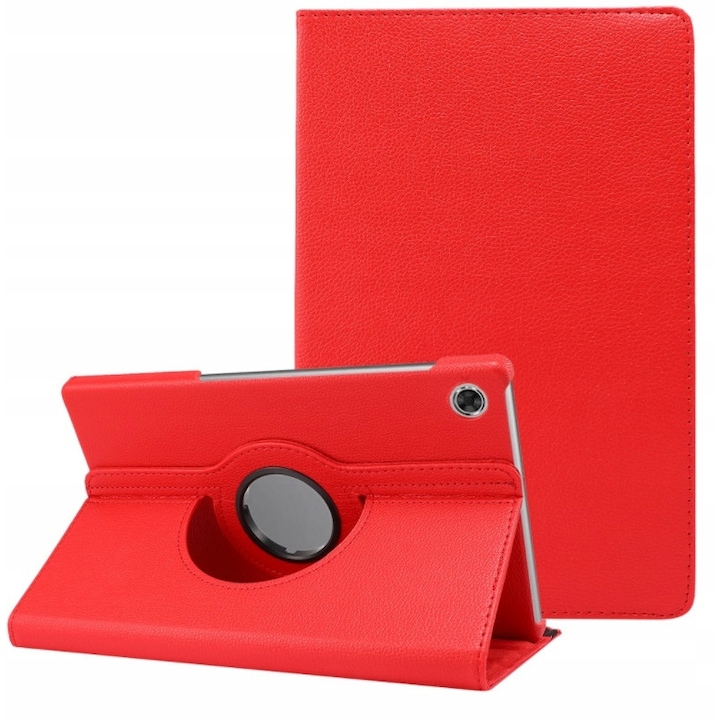 Husa de protectie tableta, Piele ecologica, Compatibila cu Lenovo Tab M10 TB-X505L/TB-X505F, Rosu