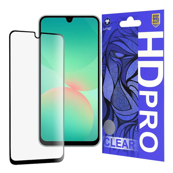 Folie de protectie pentru Samsung Galaxy A26 5G, Lito, negru