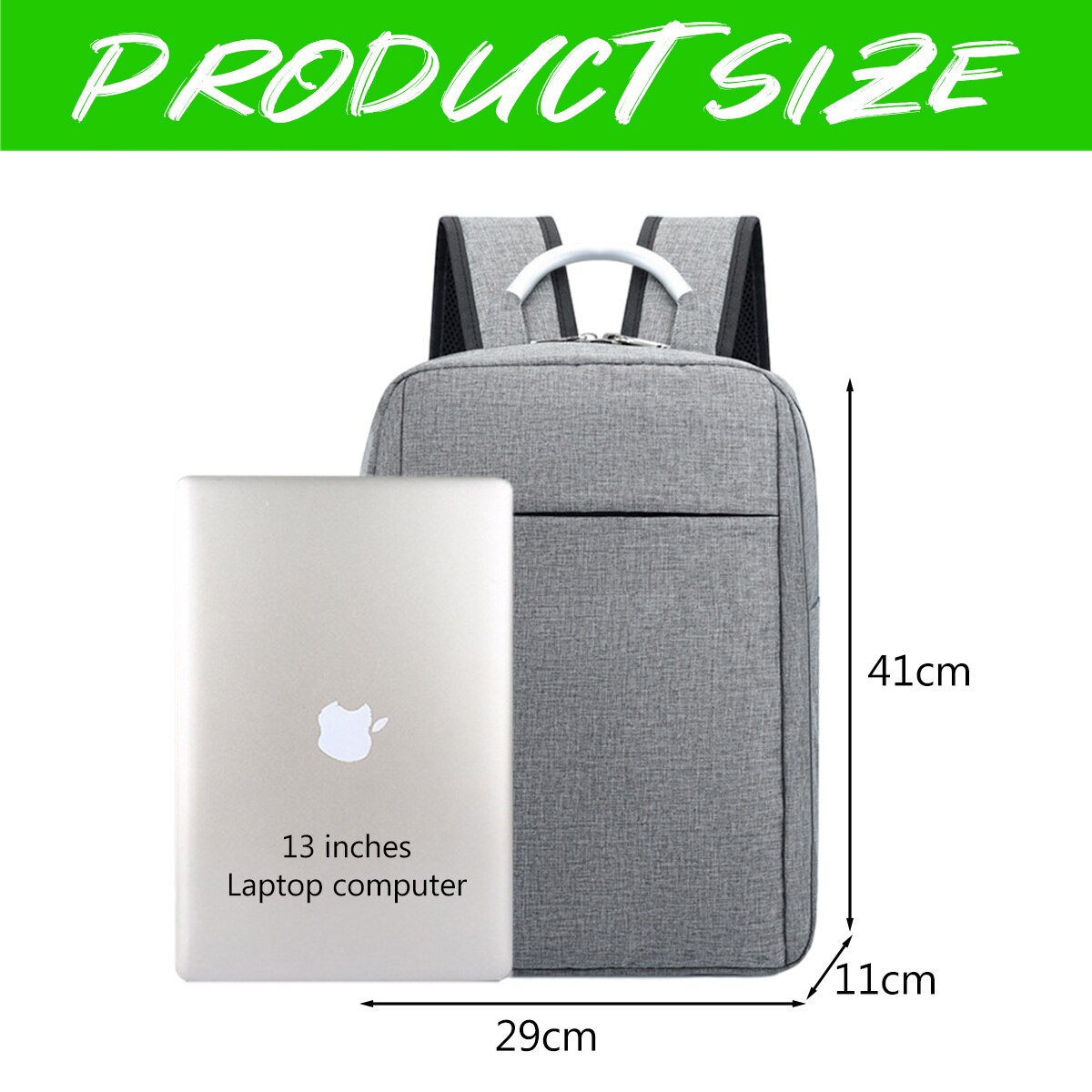 Rucsac laptop calatorie, gri, 39x29x10cm, set rucsac
