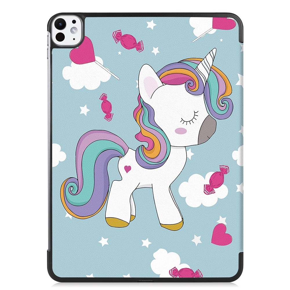 Husa compatibila cu Apple iPad Pro 11 (2024), 11.0 inchi, Tip carte, Bounce Comando, Protectie completa, Stand, Unicorn