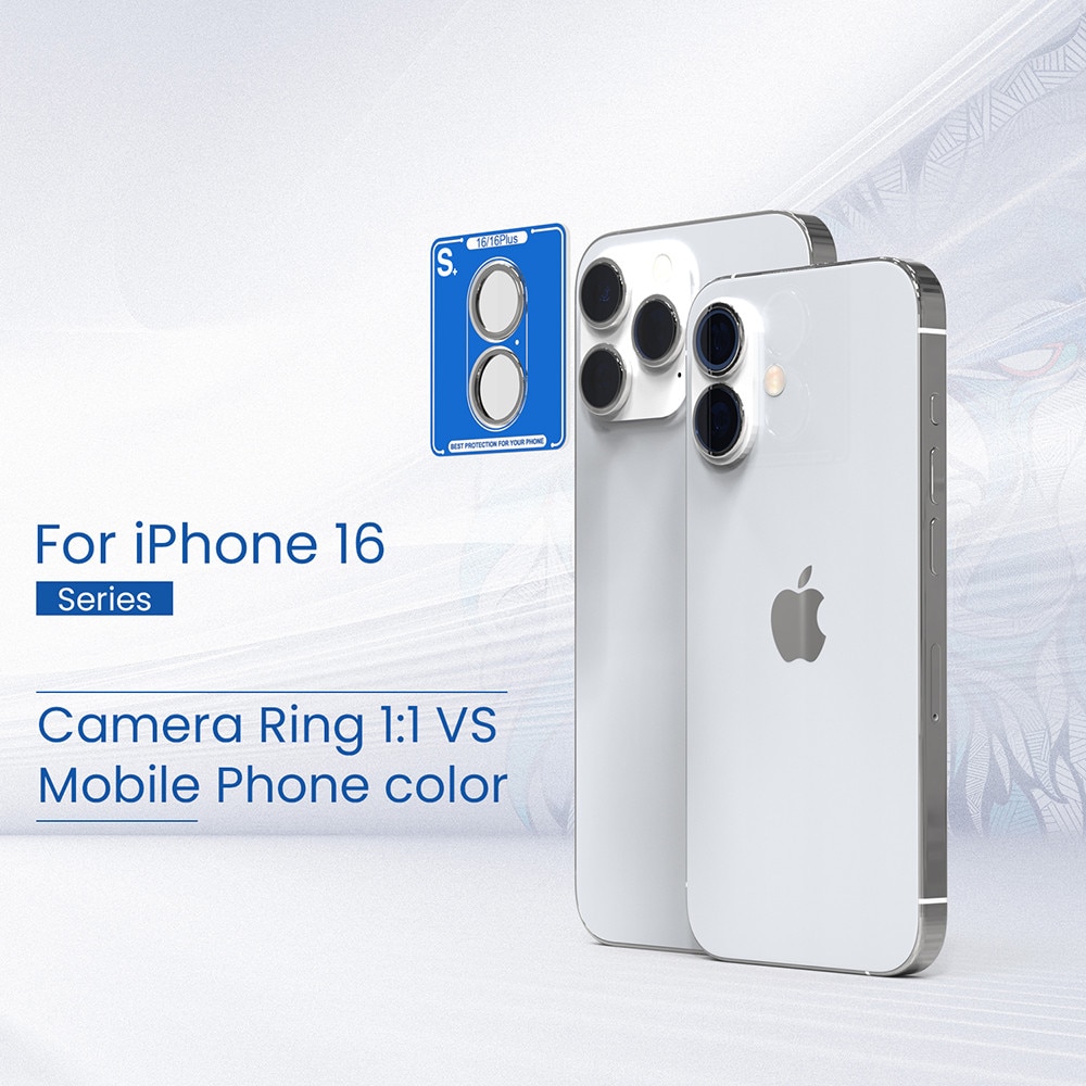 Folie telefon Lito Camera Glass Protector Antisoc Negru pentru iPhone 16/16 Plus