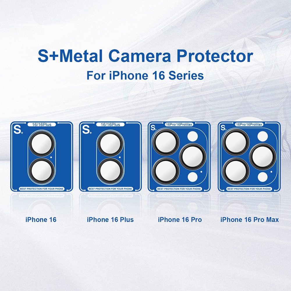 Folie telefon Lito Camera Glass Protector Antisoc Negru pentru iPhone 16/16 Plus