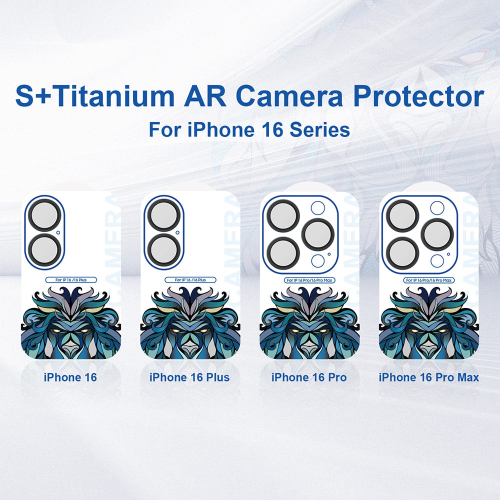 Folie telefon Lito S+ Camera Glass Protector Antisoc Galben pentru iPhone 16 Pro/Pro Max