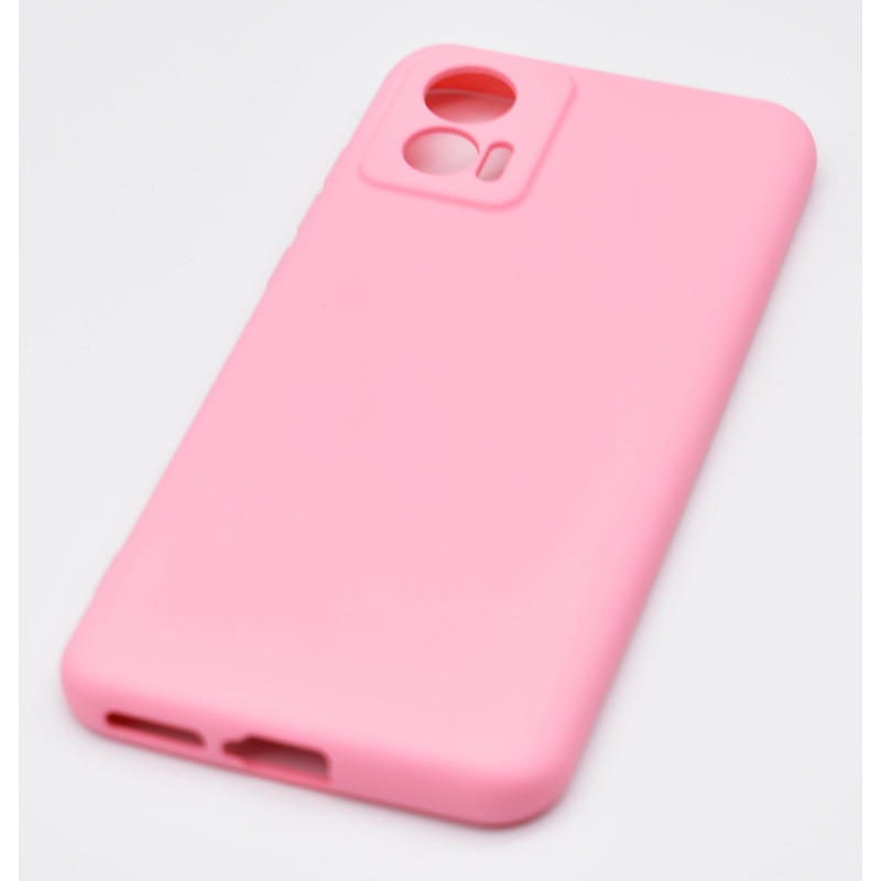Husa compatibila cu Motorola Edge 30 Neo, Silicon Cover, Interior Microfibra, Protectie Camere, Roz, Atlas