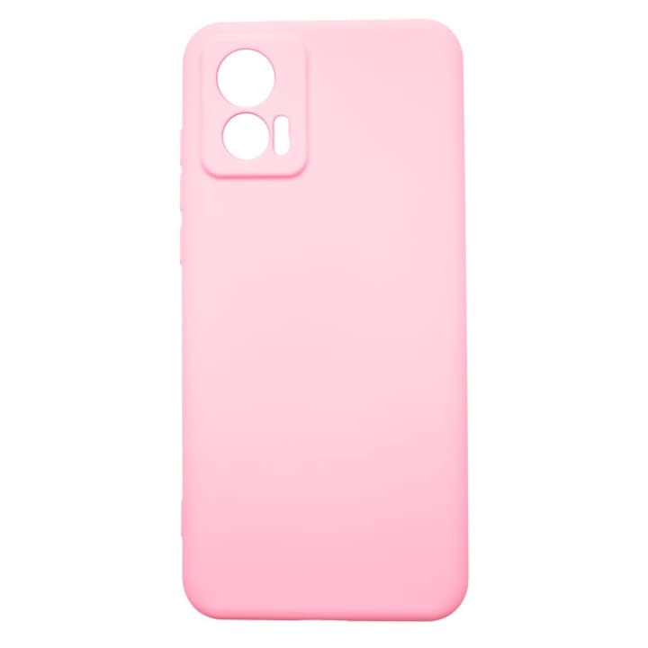 Husa compatibila cu Motorola Edge 30 Neo, Silicon Cover, Interior Microfibra, Protectie Camere, Roz, Atlas