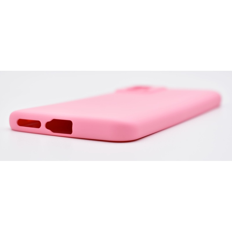 Husa compatibila cu Motorola Edge 30 Neo, Silicon Cover, Interior Microfibra, Protectie Camere, Roz, Atlas