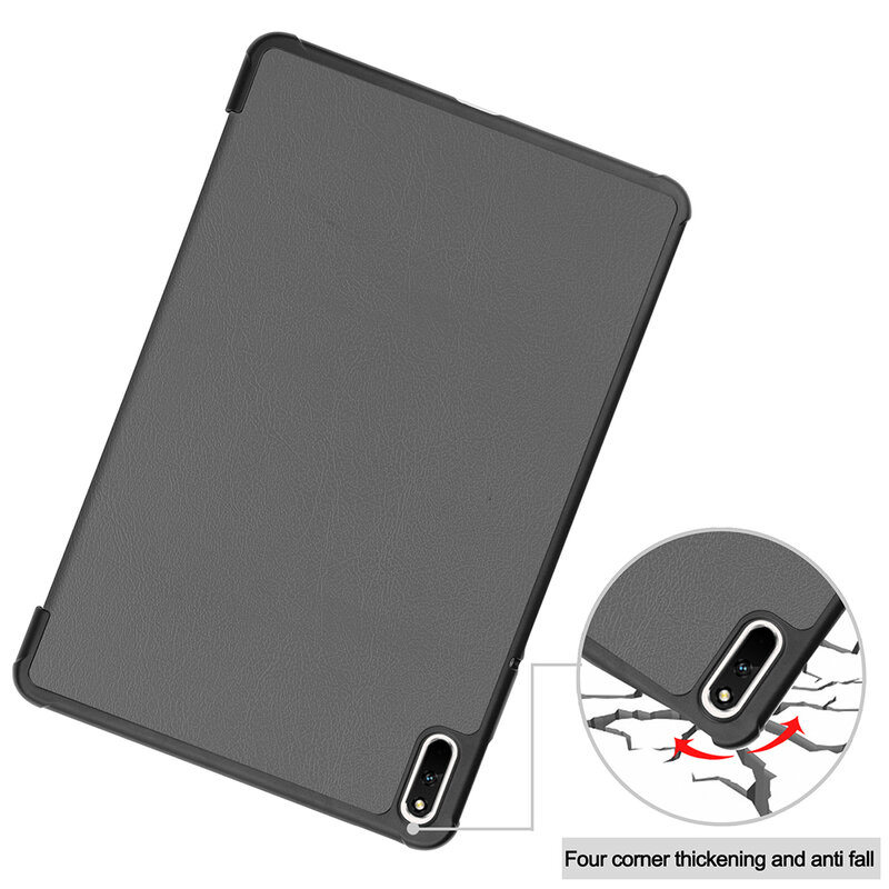 Husa book cover compatibila cu Huawei MatePad Pro 11 2022, piele ecologica, Black