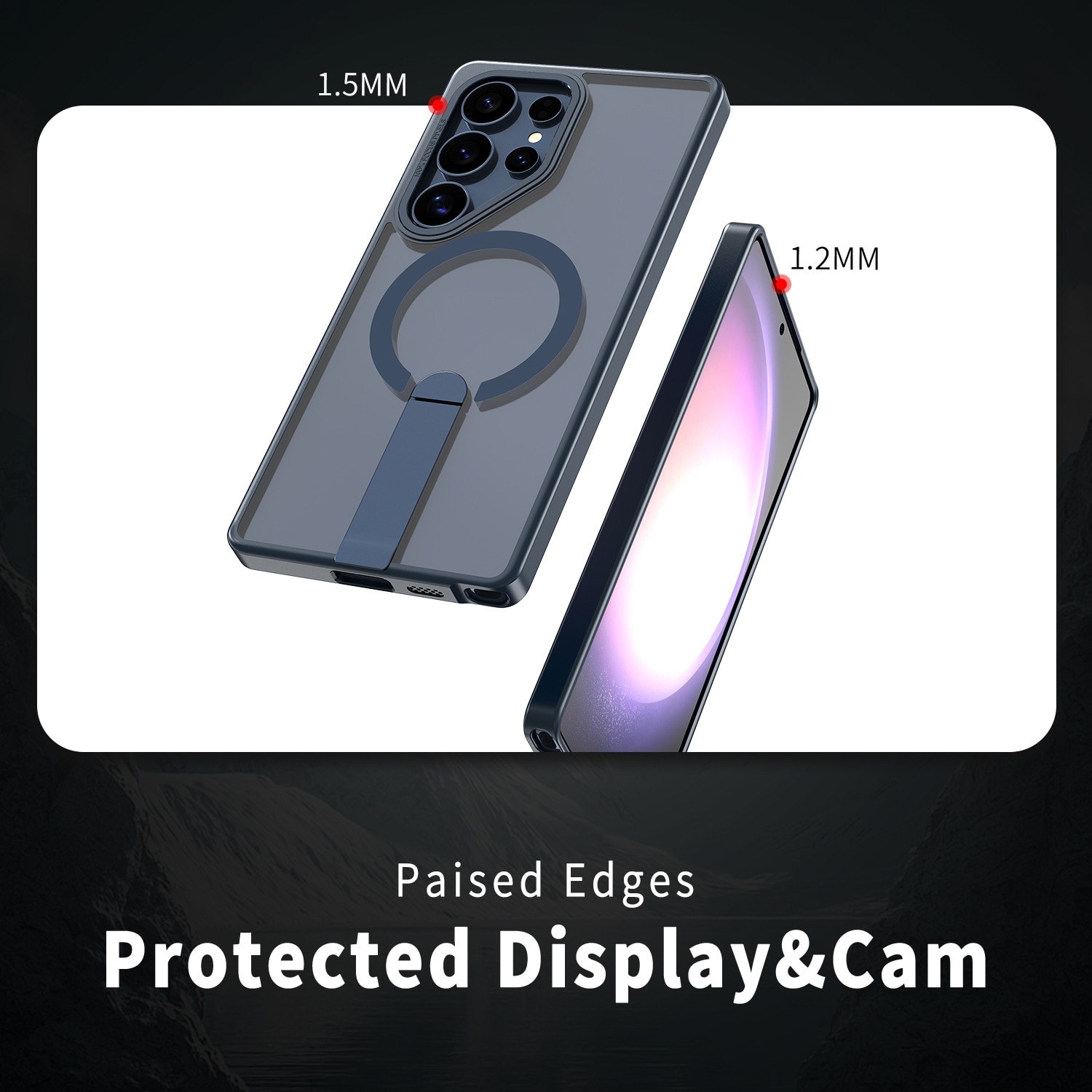 Husa de protectie pentru Samsung Galaxy S26 Ultra Compatibila cu MagSafe, Kickstand Metalic, TPU + Acril, Blue – Protectie Premium si Design Elegant