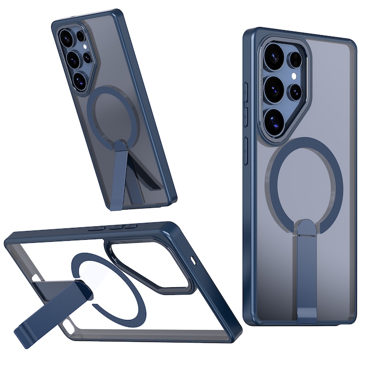 Husa de protectie pentru Samsung Galaxy S26 Ultra Compatibila cu MagSafe, Kickstand Metalic, TPU + Acril, Blue – Protectie Premium si Design Elegant