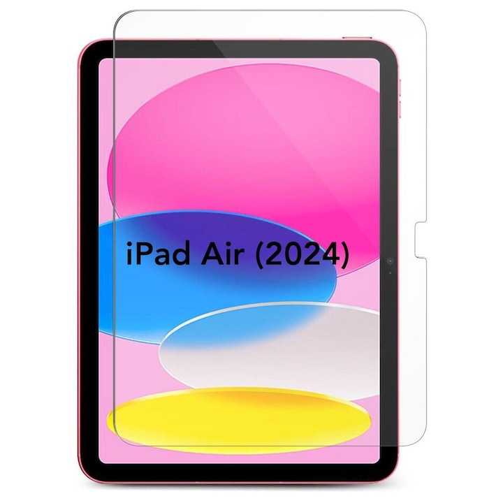 Folie sticla pentru iPad Air 11 (2024), Claritate si Protectie Maxima, 0.33mm, Strat Oleofobic Anti-Amprenta, SKDR 3D Tab Glass - Negru