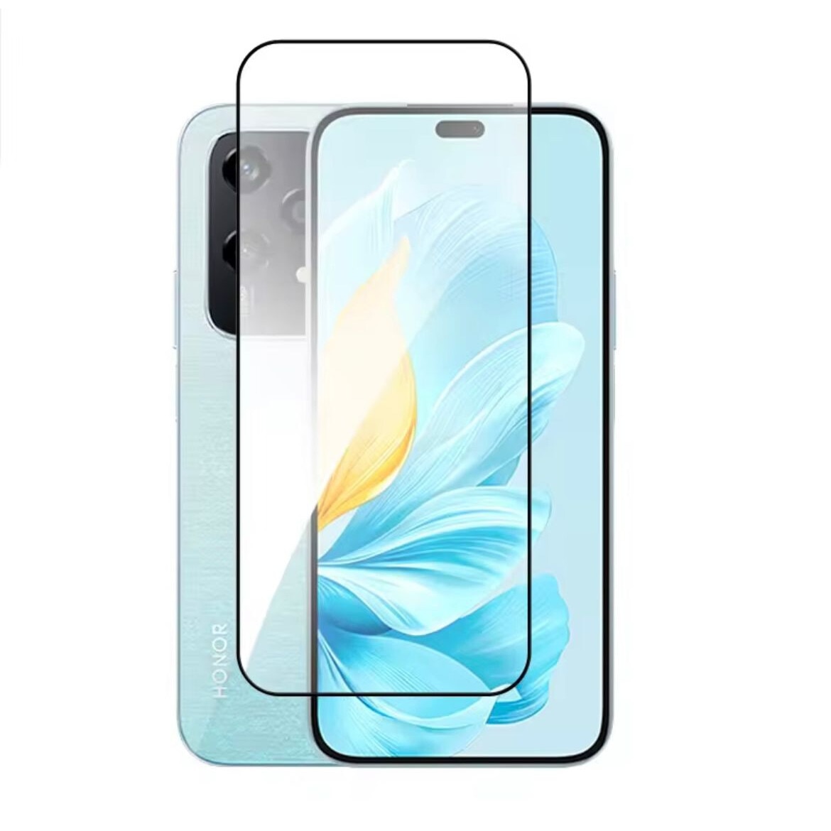 Folie sticla securizata compatibila cu Honor 200 Lite, Full Glue, Margini negre