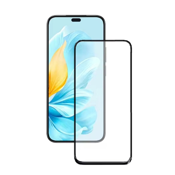 Folie sticla securizata compatibila cu Honor 200 Lite, Full Glue, Margini negre
