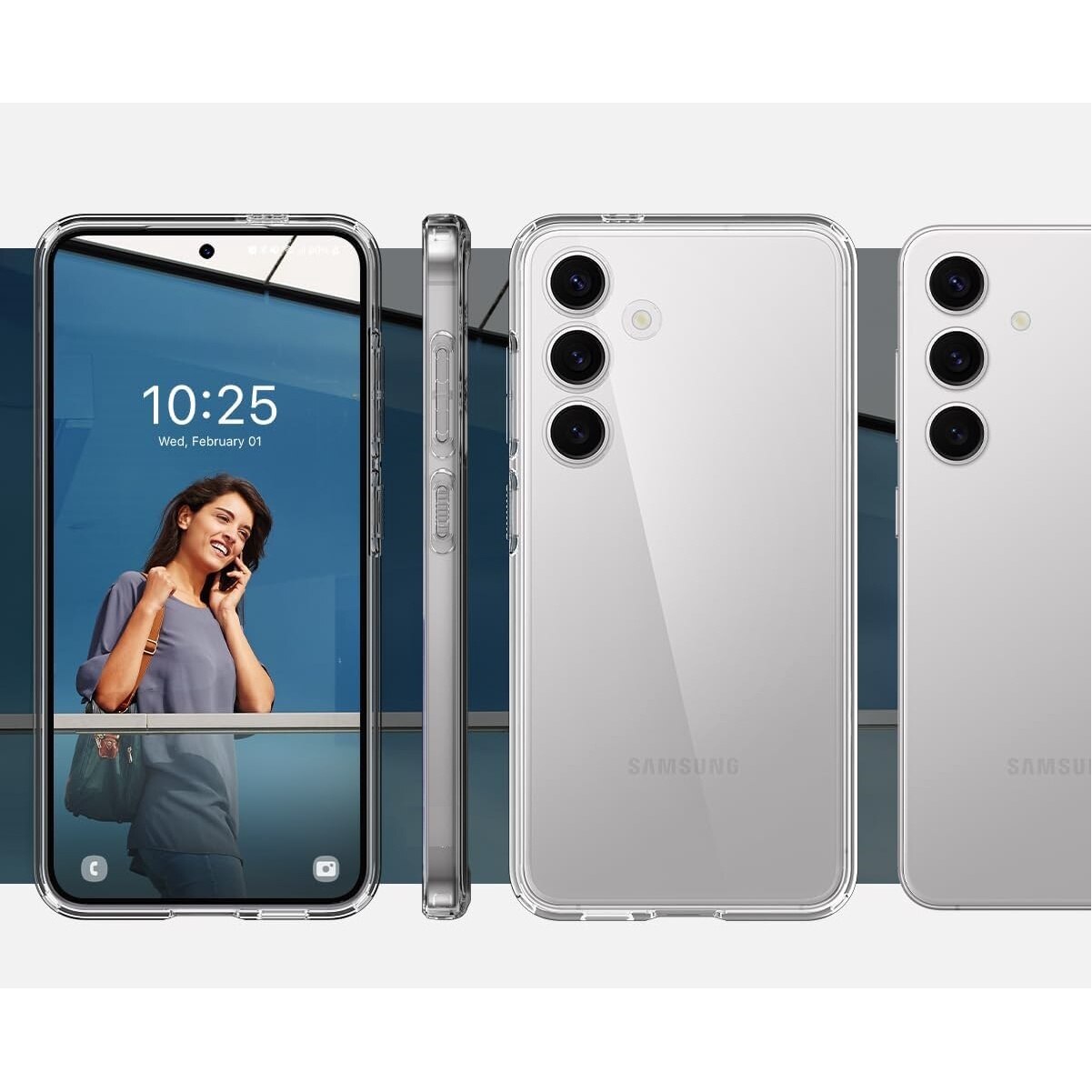 Husa protectie compatibila cu Samsung Galaxy A16, din silicon transparent, Slim, perfect fit, anti alunecare, protectie camera, ISAG