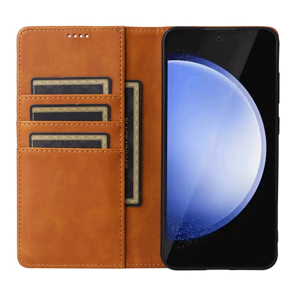 Husa PrestigeFlip din Piele pentru Samsung Galaxy A16, Suport Card, Magnetic Wallet, Blocare RFID, Protectie Completa, Tip Carte, cu Stand, Maro