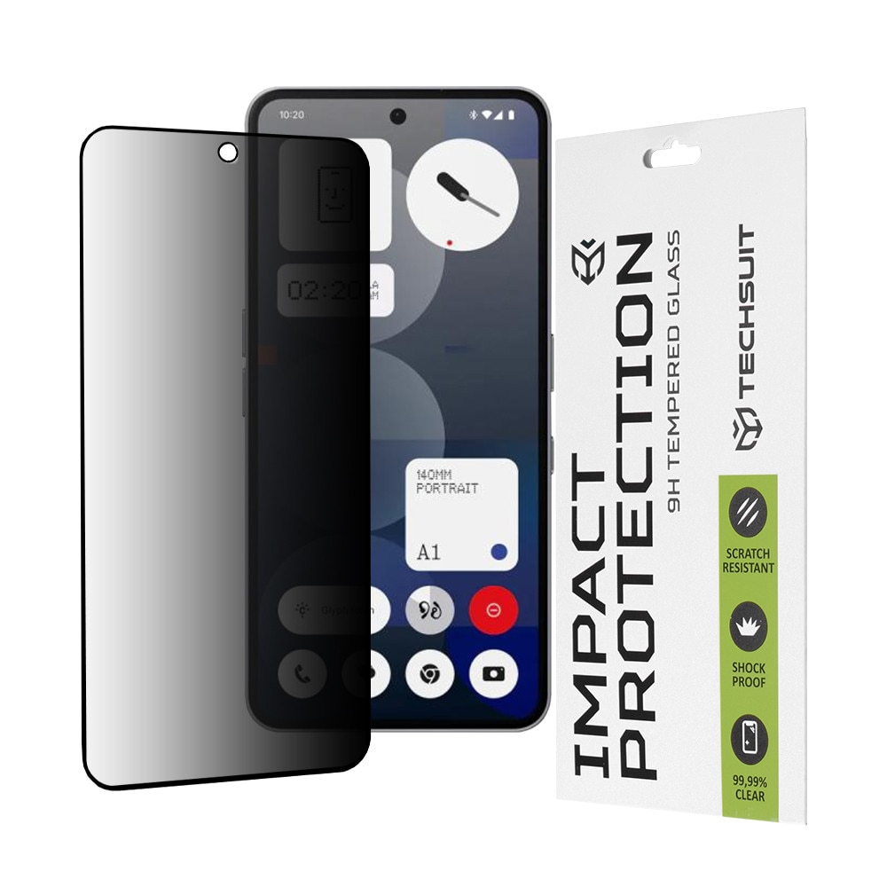 Folie pentru Nothing Phone (3a) / (3a)A Pro - Techsuit 111D Privacy FullA Glue - Black