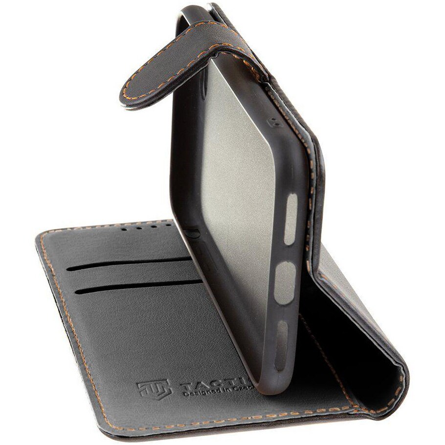 Husa de protectie Book Tactical Notes pentru iPhone 15, Negru