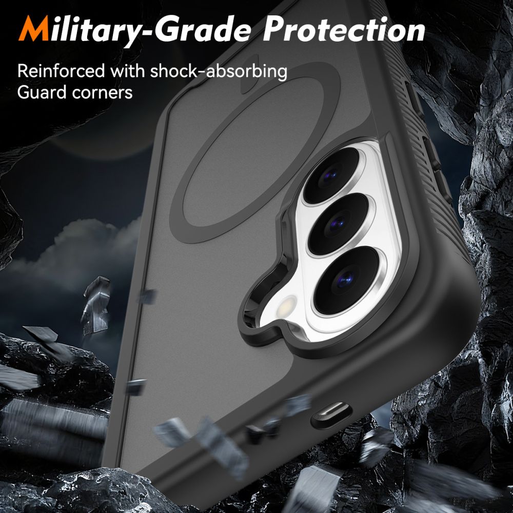 Carcasa 360 grade Tech-Protect Defense cu MagSafe compatibila cu Samsung Galaxy S26, Negru