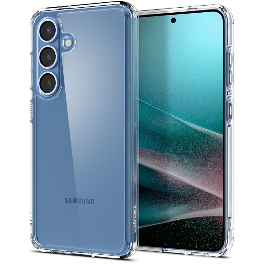 Husa telefon Spigen transparent, TPU/Policarbonat, pentru Samsung Galaxy S25