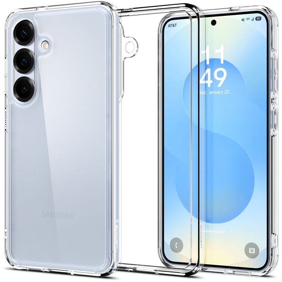 Husa telefon Spigen transparent, TPU/Policarbonat, pentru Samsung Galaxy S25