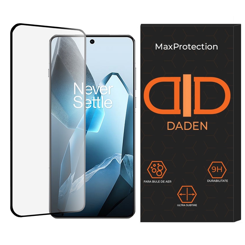 Folie de Sticla pentru OnePlus 13 Daden MaxProtection, Full Cover, Protectie Profesionala, Ultra Rezistenta, Calitate Premium