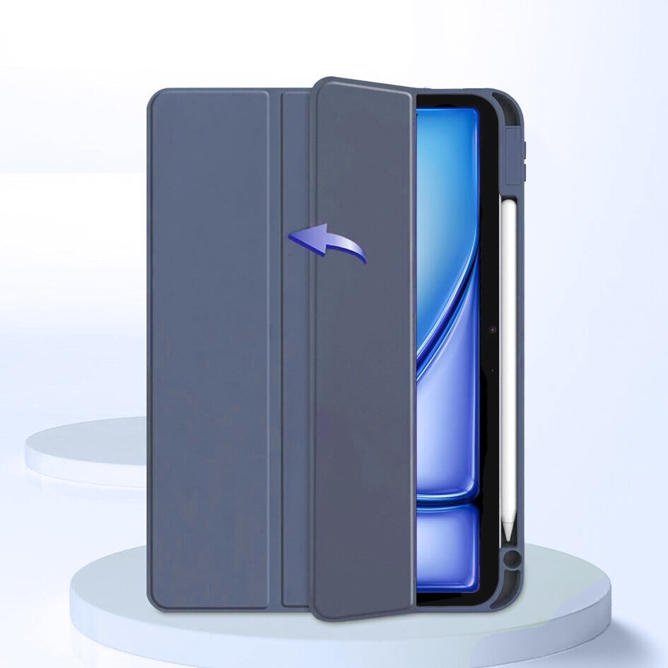 Husa tableta XGSM pentru Lenovo Tab M11, Smartcase Hybrid, cu suport pentru rysik, violet, tri-fold