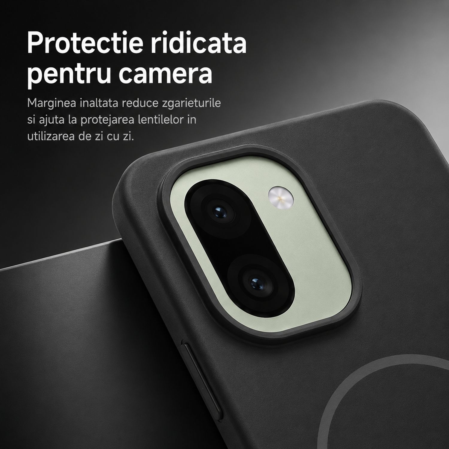 Husa pentru Oneplus 15R, PC, Magsafe, Carcasa Subtire si Flexibila cu Margini Inaltate pentru Obiectiv Camera, Negru