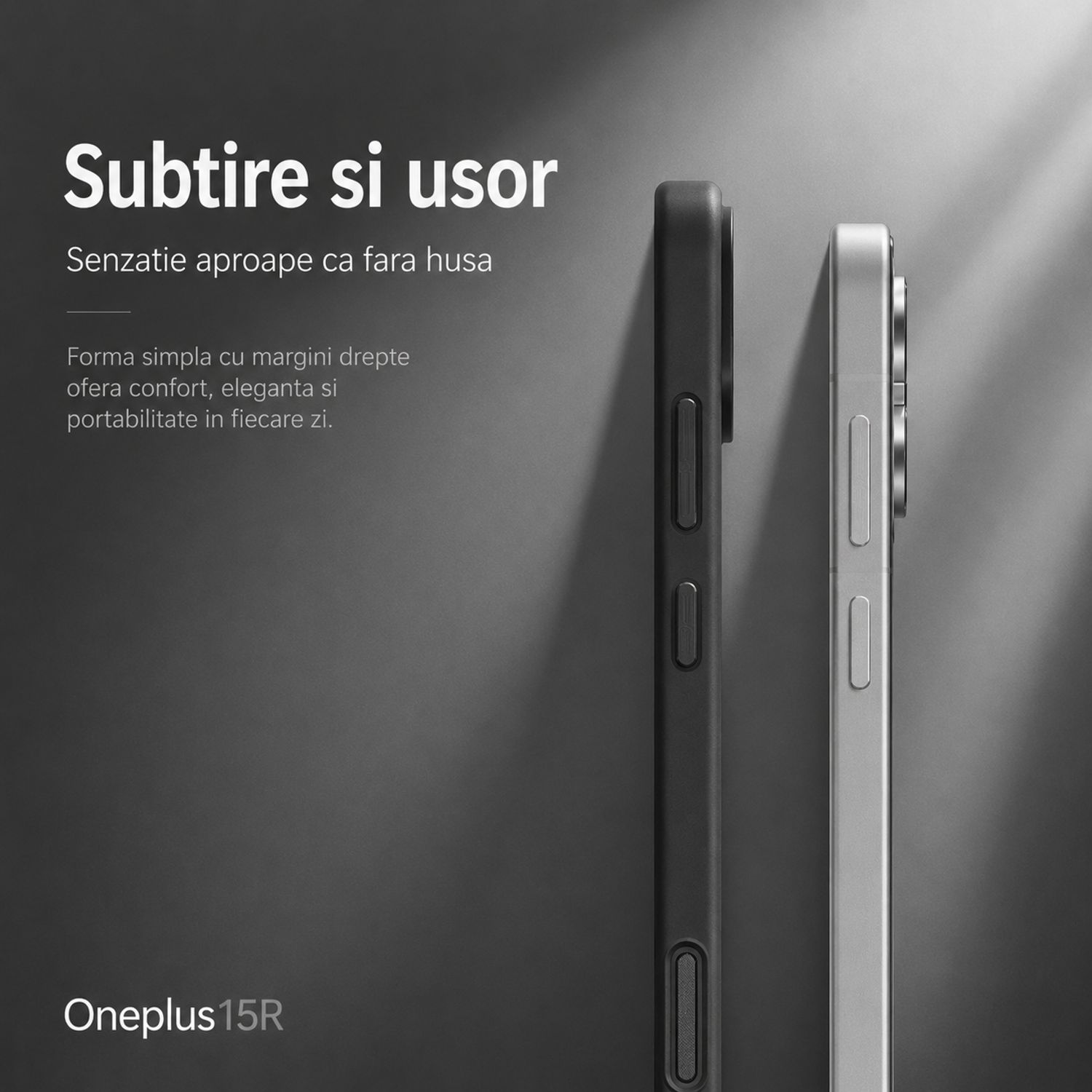Husa pentru Oneplus 15R, PC, Magsafe, Carcasa Subtire si Flexibila cu Margini Inaltate pentru Obiectiv Camera, Negru