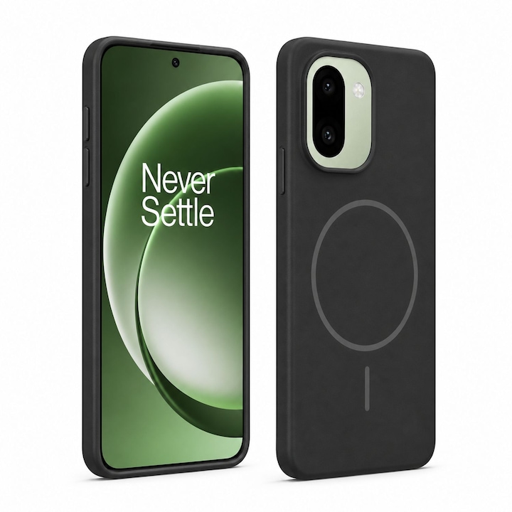 Husa pentru Oneplus 15R, PC, Magsafe, Carcasa Subtire si Flexibila cu Margini Inaltate pentru Obiectiv Camera, Negru