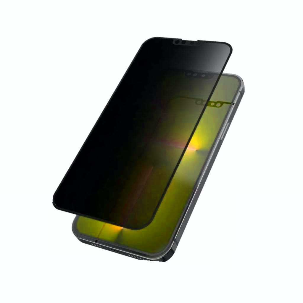 Folie protectie Privacy, compatibila IPhone 14 Plus, Calitate profesionala ROHS, Full Cover Black