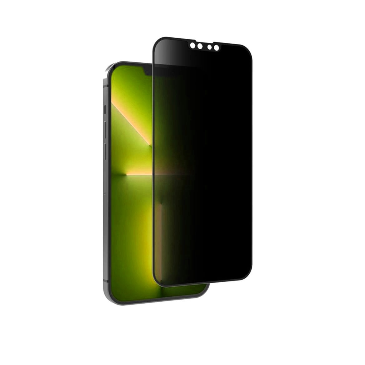 Folie protectie Privacy, compatibila IPhone 14 Plus, Calitate profesionala ROHS, Full Cover Black