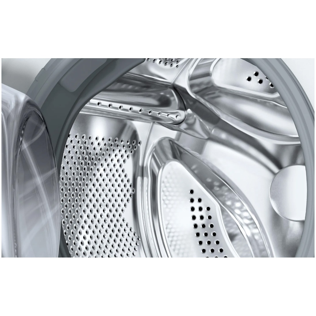 RESIGILAT: Masina de spalat rufe cu uscator incorporabila Bosch WKD28543EU, 7 kg spalare, 4 kg uscare, 1400 RPM, EcoSilence Drive, Clasa E, 60 cm, Alb