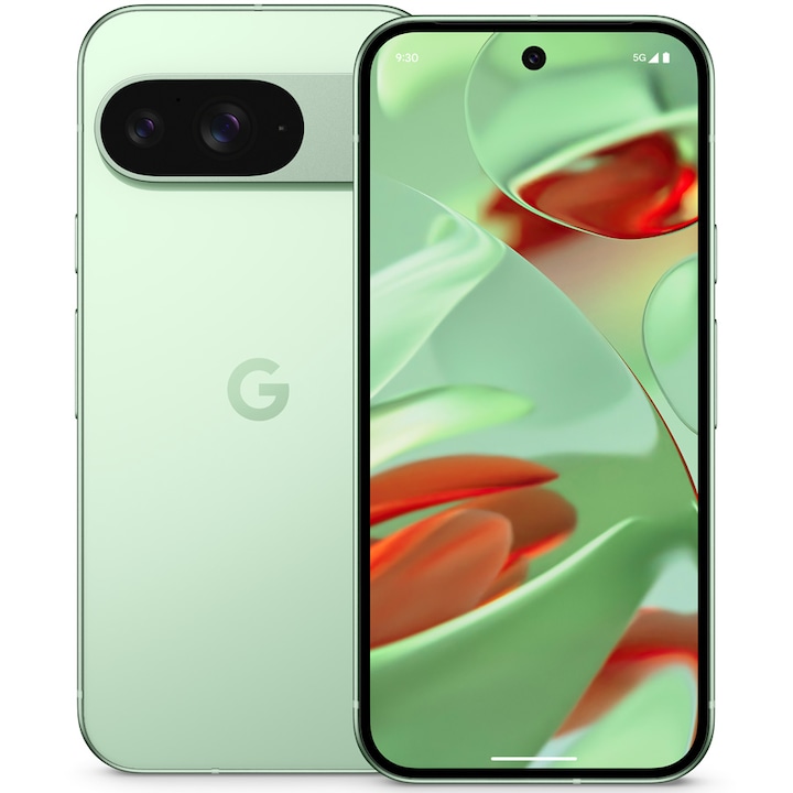 RESIGILAT: Telefon mobil Google Pixel 9, 128GB, 12GB RAM, 5G, Wintergreen