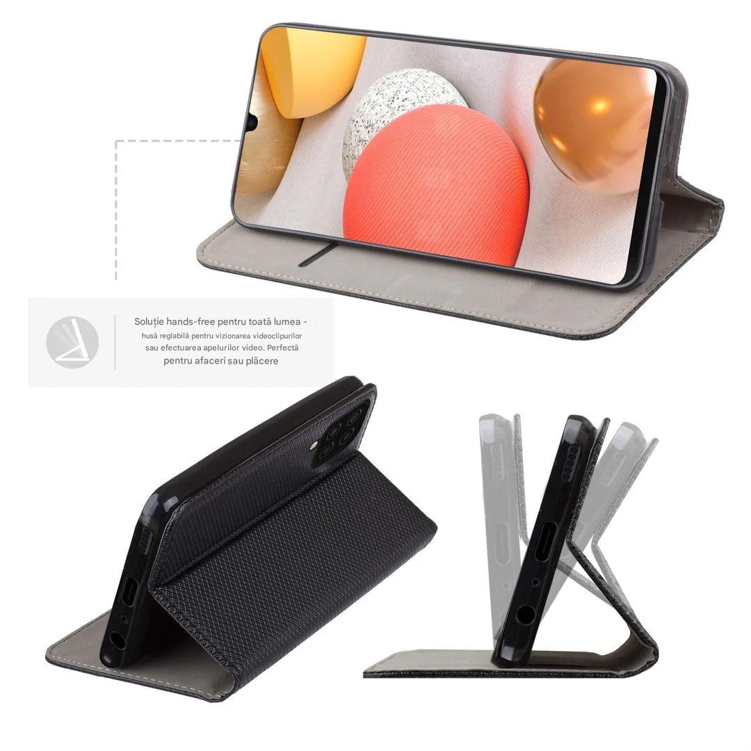 Husa Tip Carte pentru Motorola G06 Negru