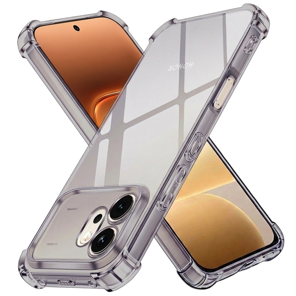 Husa pentru Honor 600 - Techsuit Shockproof Clear Silicone - Smoke Black