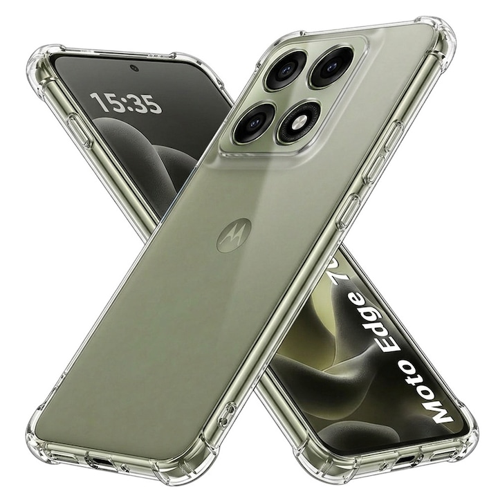Husa pentru Motorola Edge 70 Pro - Techsuit Shockproof Clear Silicone - Clear