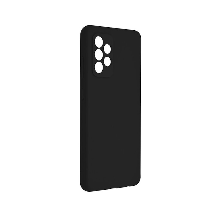 Husa Upzz Soft Liquid Compatibila Cu Samsung Galaxy A32 4g, Negru Cu Interior Soft Tip Alcantara