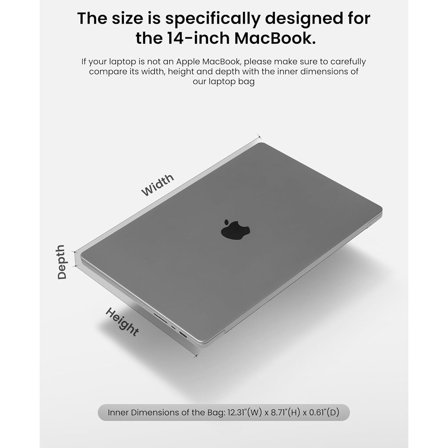 tomtoc Husa pentru laptop de 14–15 inchi cu protectie 360°, compatibila cu Lenovo ThinkPad 14", Dell, HP, Chromebook si MacBook Pro 15" (USB-C Touch Bar, modelele A1990 si A1707), cu maner si buzunar pentru accesorii, neagra