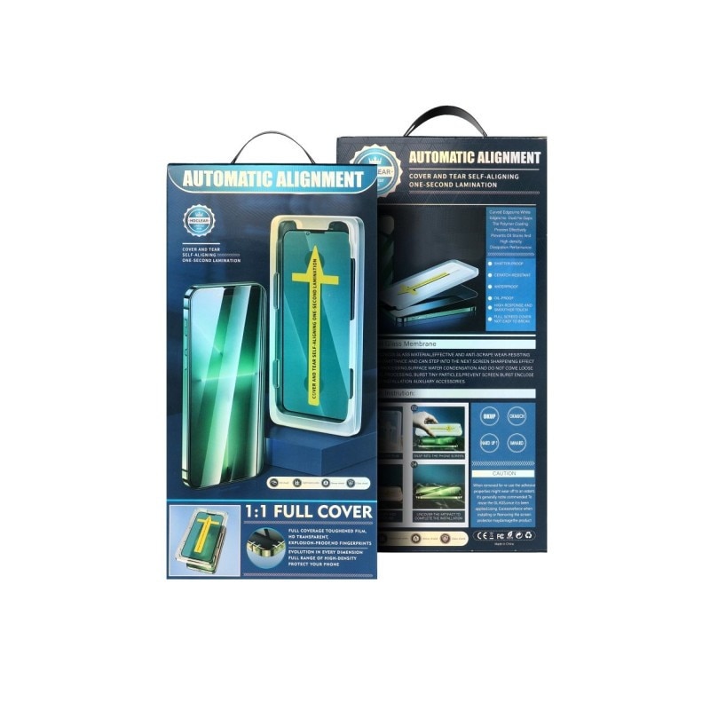 Folie Sticla Securizata Upzz Pro Compatibila Cu iPhone 12 Pro Max, Aplicator De Montaj Inclus